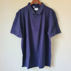 NWT Duchamp London Mens Polo Shirt Size XXL Navy Blue Classic Preppy Neutral